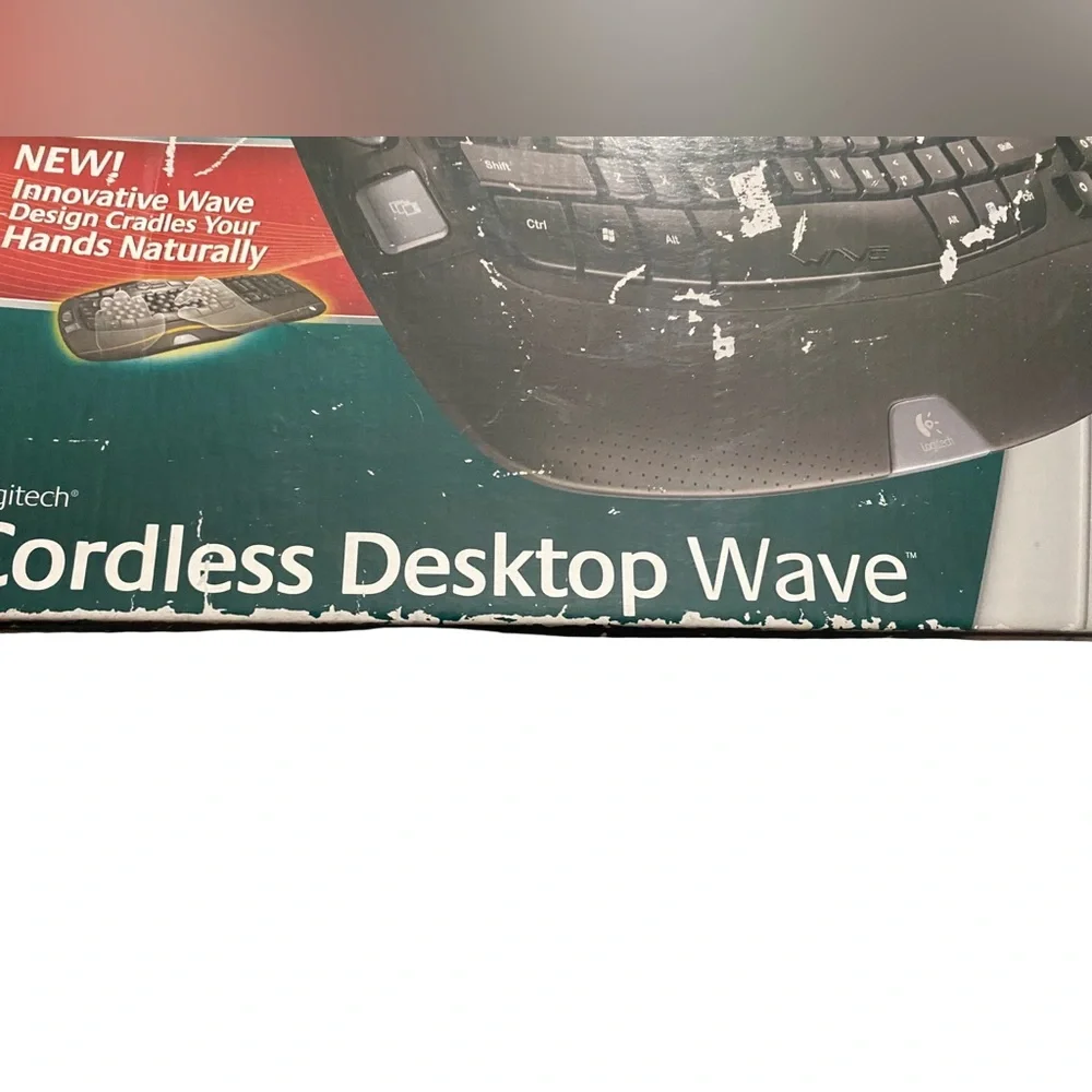 Logitech Cordless Desktop Wave Wireless Mouse & Keyboard US English (920-000264)